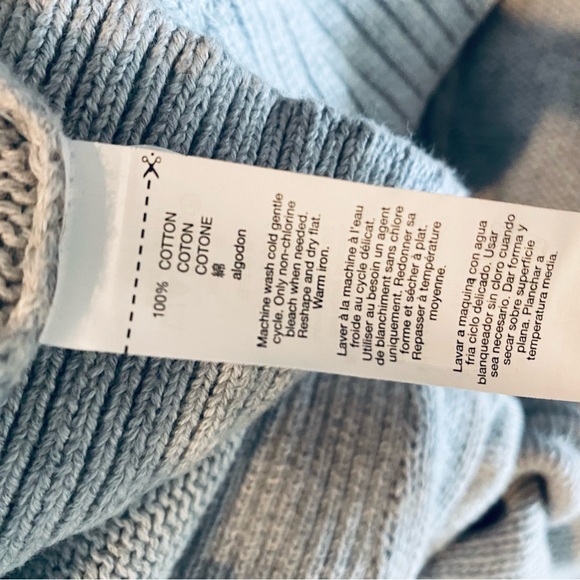 Gap cardigan sweater, gray knit, size small 100% cotton - Picture 8 of 9